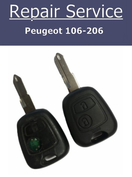 Peugeot 106 206 Key Fob Repair Service